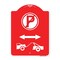Signmission No Parking-Tow Away Zone W/ Graphic, Red & White Aluminum Sign, 18" x 24", RW-1824-23793 A-DES-RW-1824-23793 - alternate 1
